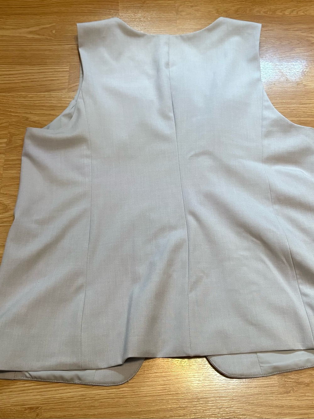 Haver & Blair Women's Sleeveless Tailored Vest in Light Taupe - Picture 8 of 8